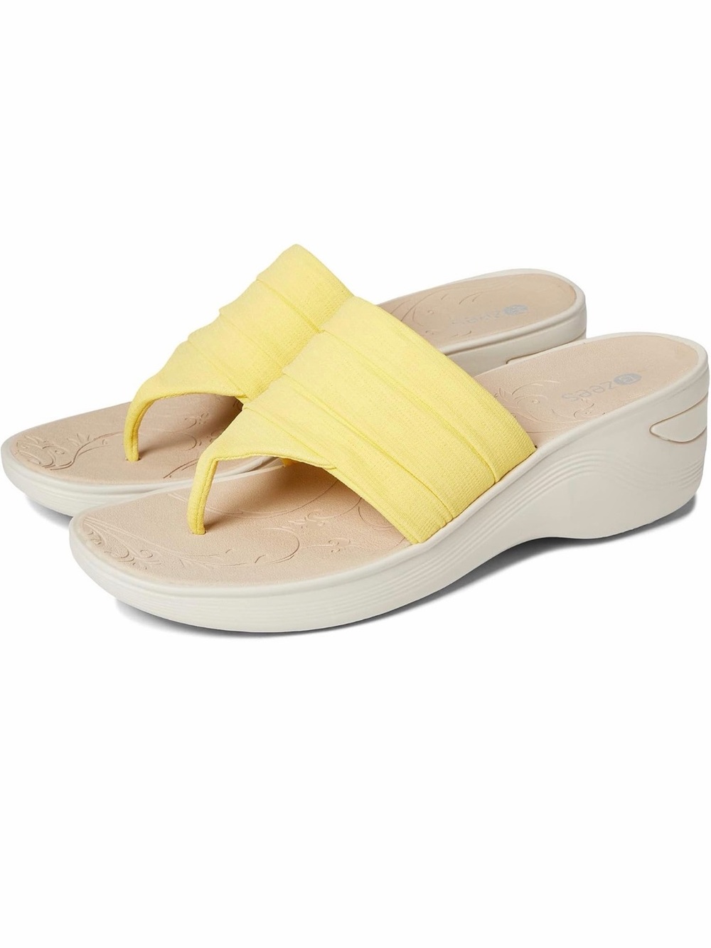 BZees Women's Dallas Yellow Sandals